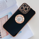 iPhone 12 Classic Plating Logo Cut Camera Protection Case