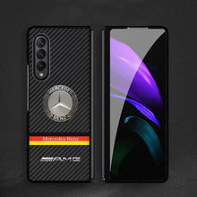 Load image into Gallery viewer, Galaxy Z Fold4 Luxurious Carbon Fiber Glass Case
