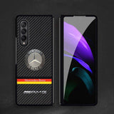 Galaxy Z Fold3 Luxurious Carbon Fiber Glass Case