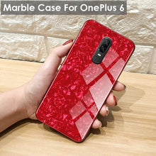 Load image into Gallery viewer, OnePlus 6 Dream Shell Series Textured Marble Case
