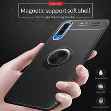 Load image into Gallery viewer, Galaxy A50s Metallic Finger Ring Holder Matte Case

