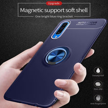 Load image into Gallery viewer, Galaxy A50s Metallic Finger Ring Holder Matte Case
