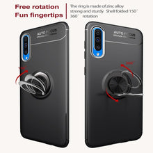 Load image into Gallery viewer, Galaxy A50s Metallic Finger Ring Holder Matte Case
