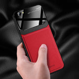 iPhone 7 Sleek Slim Leather Glass Case