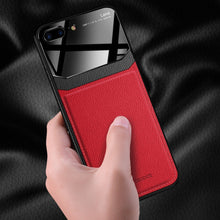 Load image into Gallery viewer, iPhone 8 Plus Sleek Slim Leather Glass Case
