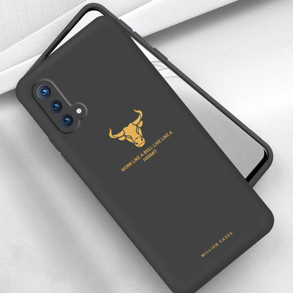 OnePlus Nord CE (3 in 1 Combo) Soft Silicone Bull Case + Tempered Glass + Camera Lens Protector