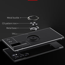 Load image into Gallery viewer, Galaxy S22 Series Metallic Finger Ring Holder Matte Case
