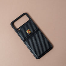 Load image into Gallery viewer, Galaxy Z Flip4 Carbon Fiber Motorsports Case
