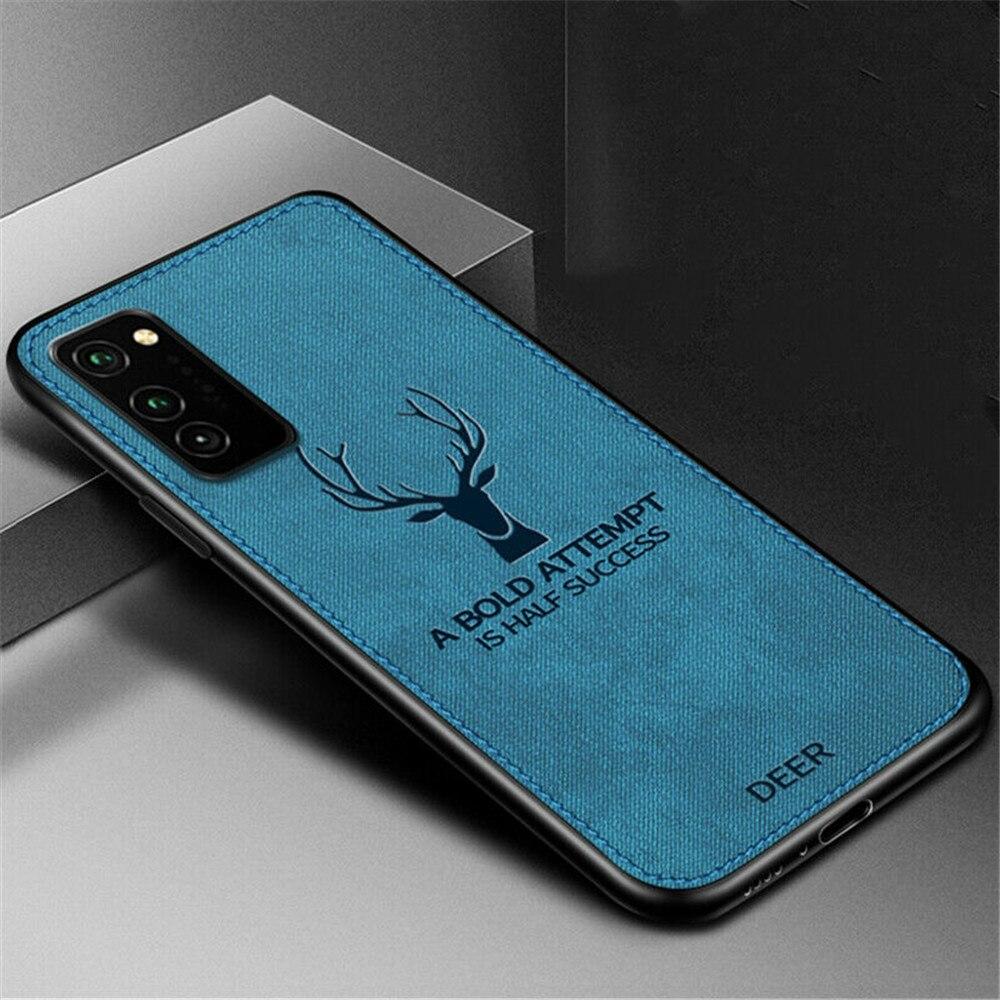 Galaxy S20 (3 in 1 Combo) Deer Case + Tempered Glass + Earphones