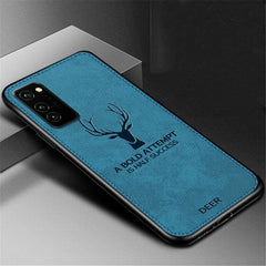 Galaxy S20 (3 in 1 Combo) Deer Case + Tempered Glass + Earphones