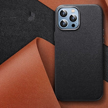 Load image into Gallery viewer, iPhone 13 Series -  Leather Textured Plated Case
