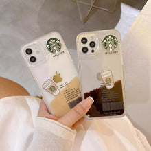 Load image into Gallery viewer, Coffee Edition Floating Gel Liquid Case - iPhone
