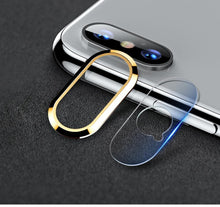 Load image into Gallery viewer, TOTU ® iPhone X Camera Lens Glass Protector and Ring
