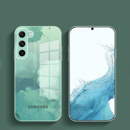 Galaxy S22 Plus Colorful Wave Glass Phone Case