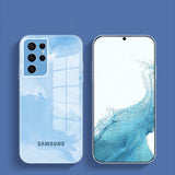 Galaxy S21 Ultra Colorful Wave Glass Phone Case