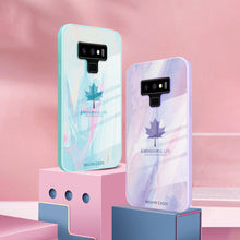 Load image into Gallery viewer, Galaxy Note 9 Watercolor Mapple Leaf Glass Case
