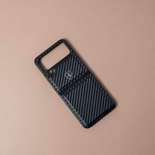 Load image into Gallery viewer, Galaxy Z Flip4 Carbon Fiber Motorsports Case
