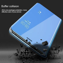 Load image into Gallery viewer, Galaxy S20 Ultra (2 in 1 Combo) Mirror Clear Flip Case + Earphones [Non Sensor]
