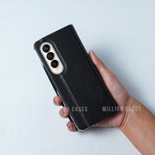 Load image into Gallery viewer, Galaxy Z Fold4 Leather Textured Slim Case
