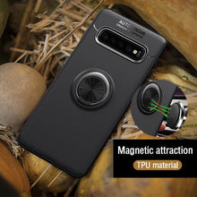 Load image into Gallery viewer, Galaxy S10 Metallic Finger Ring Holder Matte Case
