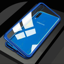 Load image into Gallery viewer, Galaxy M40 Electronic Auto-Fit Magnetic Transparent Glass Case
