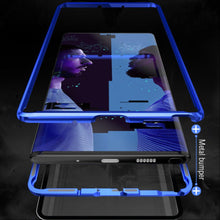 Load image into Gallery viewer, Galaxy Note 10  Electronic Auto-Fit Magnetic Transparent Glass Case
