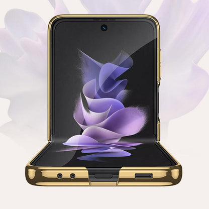 Galaxy Z Flip Series Marble Texture Glass Case