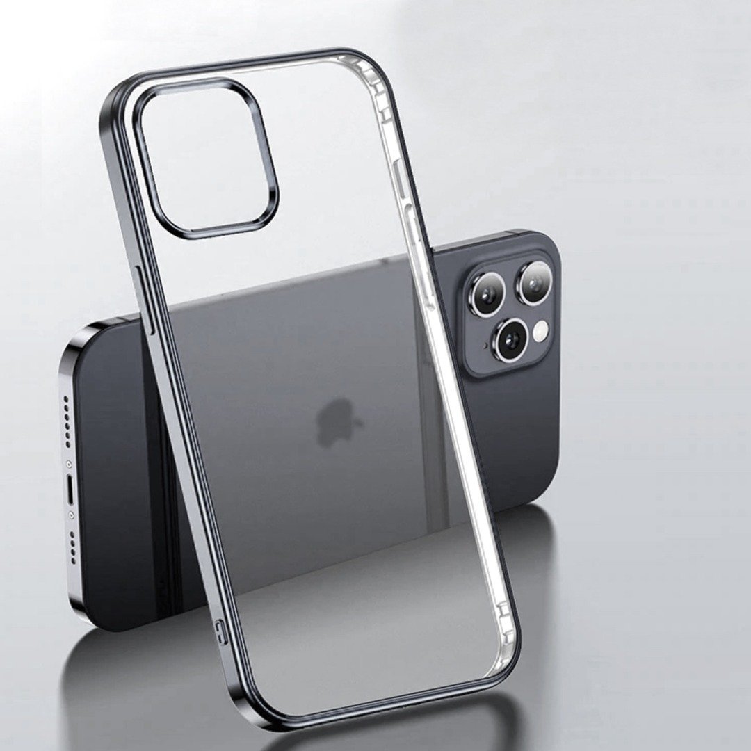 iPhone 13 Series Transparent Glitter Edge Bumper Case