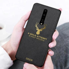 Load image into Gallery viewer, OnePlus 7 Pro Luxury Gold Textured Deer Pattern Soft Case
