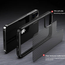Load image into Gallery viewer, iPhone 12 Opaque Matte Carbon Fiber TPU Armor Case
