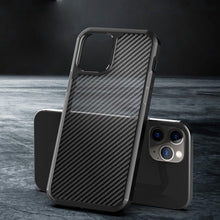 Load image into Gallery viewer, iPhone 12 Opaque Matte Carbon Fiber TPU Armor Case
