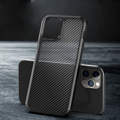 iPhone 12 Opaque Matte Carbon Fiber TPU Armor Case