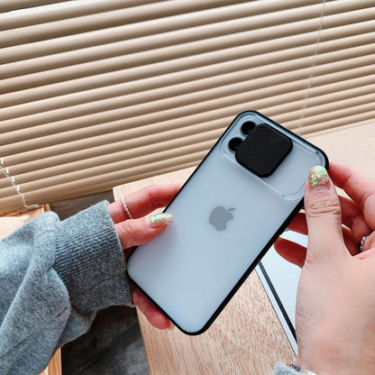 iPhone Series Camera Lens Slide Protection Matte Case