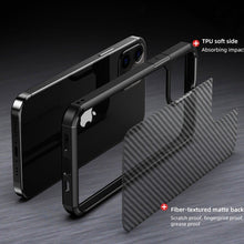 Load image into Gallery viewer, iPhone 12 Pro Opaque Matte Carbon Fiber TPU Armor Case
