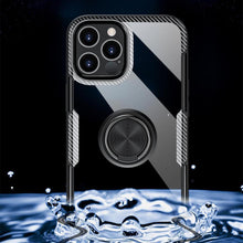 Load image into Gallery viewer, iPhone 12 Series Shockproof Transparent Metallic Ring Holder Case

