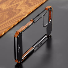 Load image into Gallery viewer, R-Just Aluminium &amp; Natural Wood Anti-shock Bumper Case

