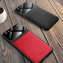 Load image into Gallery viewer, iPhone SE (2020)  Sleek Slim Leather Glass Case
