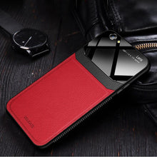 Load image into Gallery viewer, iPhone SE (2020)  Sleek Slim Leather Glass Case
