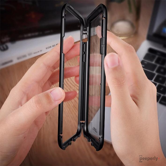 iPhone - Auto Fit Magnetic Glass Camera Protective Case
