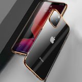 MK ® iPhone 11 Pro Max Baseus Ultra-Thin Clear Sparkling Edge Case