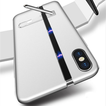 Load image into Gallery viewer, iPhone X Auto-Fit Magnetic Colour Contrast Kickstand Case
