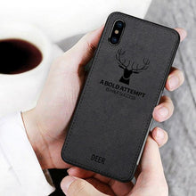 Load image into Gallery viewer, iPhone X Deer Pattern Inspirational Soft Case

