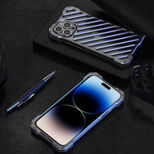 Load image into Gallery viewer, iPhone Series R-Just Aluminium Alloy Grill Case
