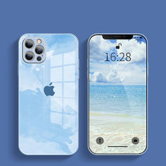 iPhone 12 Series Colorful Wave Glass Phone Case