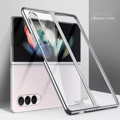 Galaxy Z Fold3 Transparent Glitter Case