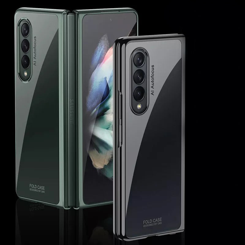 Galaxy Z Fold3 Transparent Glitter Case