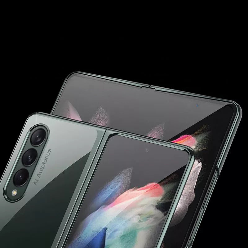Galaxy Z Fold3 Transparent Glitter Case