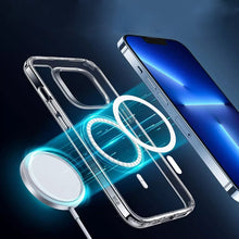 Load image into Gallery viewer, iPhone 14 Anti-Knock TPU Transparent MagSafe Case
