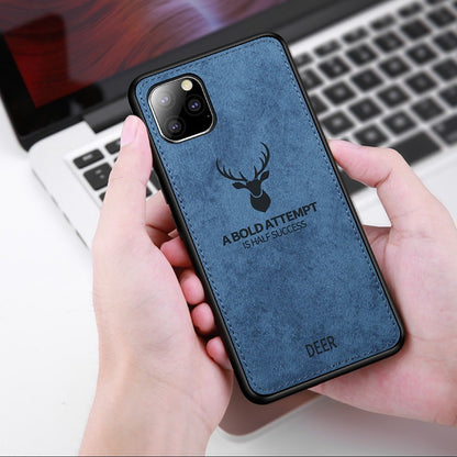 iPhone 11 Pro (3 in 1 Combo) Deer Case + Tempered Glass + Earphones