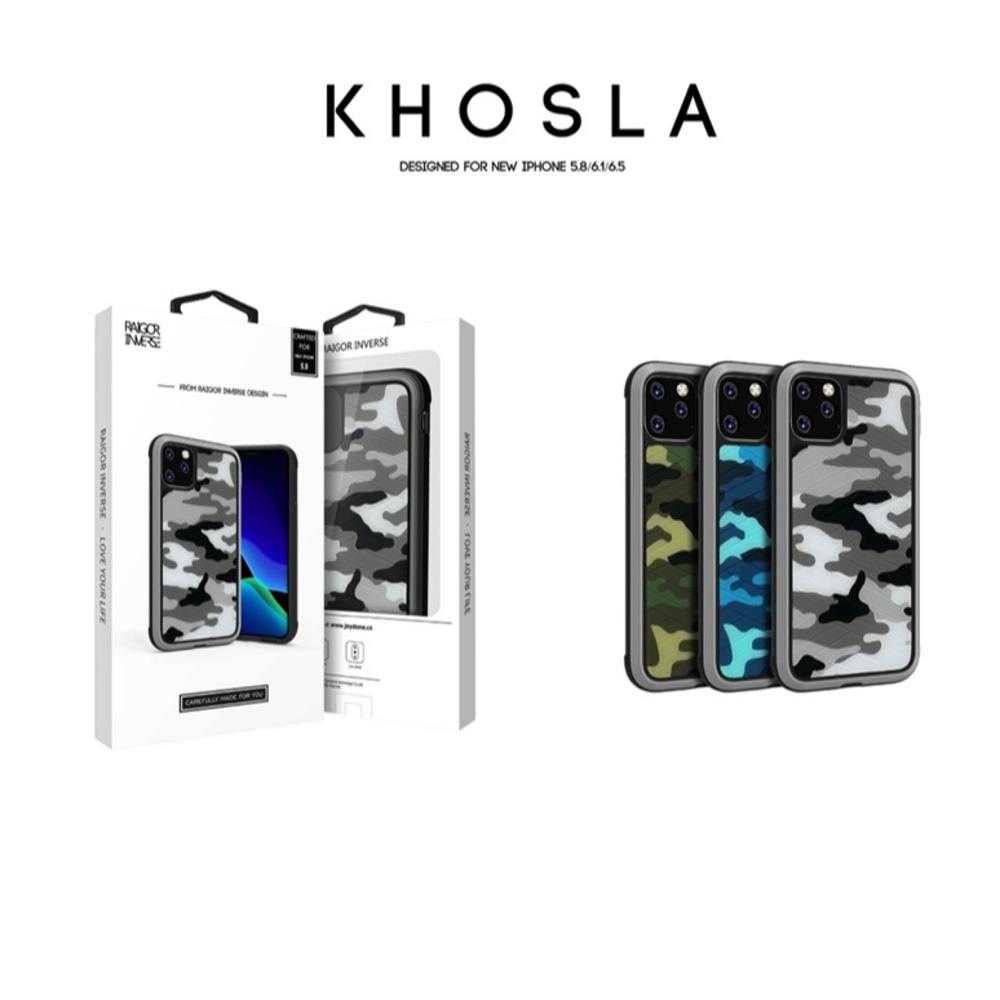 MK ® iPhone 11 Pro Max Raigor Inverse Army Pattern Shockproof Protective Case